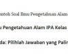 Contoh Soal Ilmu Pengetahuan Alam IPA Kelas 9 SMP MTs