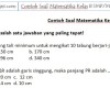 Contoh Soal Matematika Kelas 8 SMP MTs