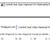 Contoh Soal Ujian Nasional UN Matematika Kelas 9 SMP MTs