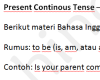 Materi Bahasa Inggris TOEFL Present Continous Tense
