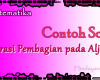 Contoh Soal Pembagian pada Aljabar dan Pembahasannya 0