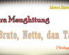 Cara Menghitung Bruto Netto Tara