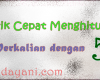 Trik Cara Cepat Menghitung Perkalian 5