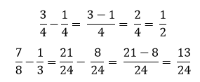 4 b 1 1 contoh soal pengurangan pecahan biasa dengan biasa