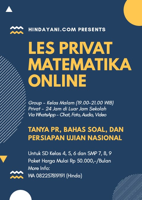 Les Privat Matematika Online Bimbingan Belajar Murah Berkualitas